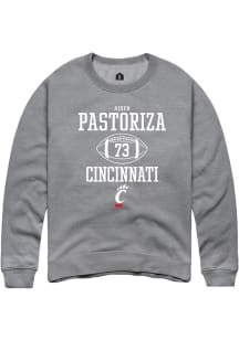 Aiden Pastoriza  Rally Cincinnati Bearcats Mens Graphite NIL Sport Icon Long Sleeve Crew Sweatshir..