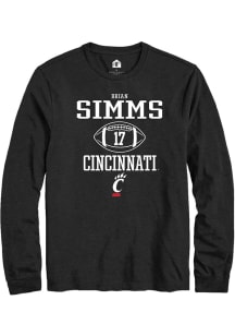 Brian Simms  Cincinnati Bearcats Black Rally NIL Sport Icon Long Sleeve T Shirt