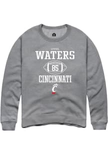 Lyviel Waters  Rally Cincinnati Bearcats Mens Graphite NIL Sport Icon Long Sleeve Crew Sweatshirt