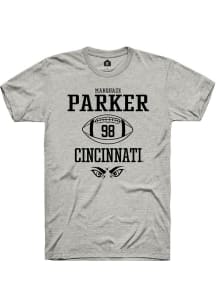 Marquaze Parker  Cincinnati Bearcats Ash Rally NIL Sport Icon Short Sleeve T Shirt