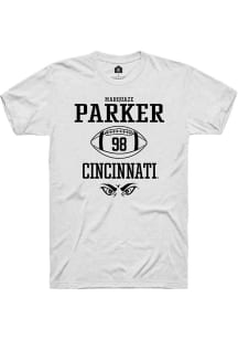 Marquaze Parker  Cincinnati Bearcats White Rally NIL Sport Icon Short Sleeve T Shirt