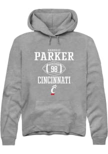 Marquaze Parker  Rally Cincinnati Bearcats Mens Graphite NIL Sport Icon Long Sleeve Hoodie