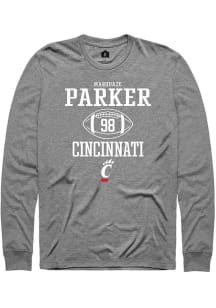 Marquaze Parker  Cincinnati Bearcats Graphite Rally NIL Sport Icon Long Sleeve T Shirt