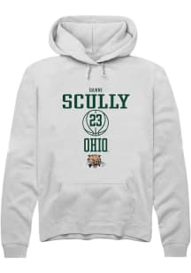 Danni Scully  Rally Ohio Bobcats Mens White NIL Sport Icon Long Sleeve Hoodie