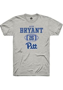 Allen Bryant  Pitt Panthers Ash Rally NIL Sport Icon Short Sleeve T Shirt