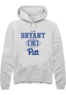 Allen Bryant  Rally Pitt Panthers Mens White NIL Sport Icon Long Sleeve Hoodie
