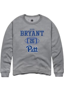 Allen Bryant  Rally Pitt Panthers Mens Graphite NIL Sport Icon Long Sleeve Crew Sweatshirt