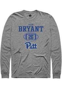 Allen Bryant  Pitt Panthers Graphite Rally NIL Sport Icon Long Sleeve T Shirt