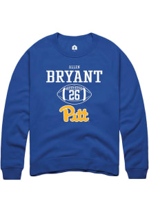 Allen Bryant  Rally Pitt Panthers Mens Blue NIL Sport Icon Long Sleeve Crew Sweatshirt