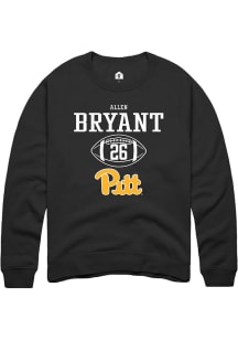 Allen Bryant  Rally Pitt Panthers Mens Black NIL Sport Icon Long Sleeve Crew Sweatshirt