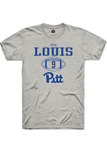 Kyle Louis  Pitt Panthers Ash Rally NIL Sport Icon Short Sleeve T Shirt