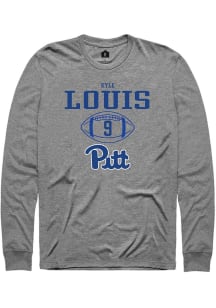 Kyle Louis  Pitt Panthers Graphite Rally NIL Sport Icon Long Sleeve T Shirt