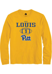 Kyle Louis  Pitt Panthers Gold Rally NIL Sport Icon Long Sleeve T Shirt