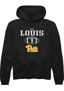 Kyle Louis  Rally Pitt Panthers Mens Black NIL Sport Icon Long Sleeve Hoodie