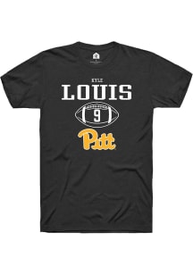 Kyle Louis  Pitt Panthers Black Rally NIL Sport Icon Short Sleeve T Shirt
