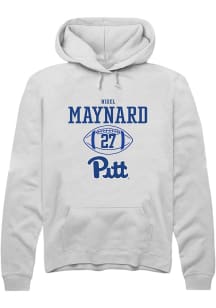 Nigel Maynard  Rally Pitt Panthers Mens White NIL Sport Icon Long Sleeve Hoodie