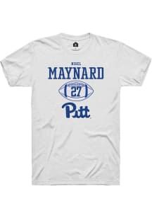 Nigel Maynard  Pitt Panthers White Rally NIL Sport Icon Short Sleeve T Shirt