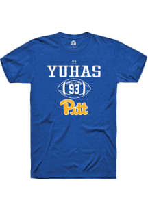 Ty Yuhas  Pitt Panthers Blue Rally NIL Sport Icon Short Sleeve T Shirt