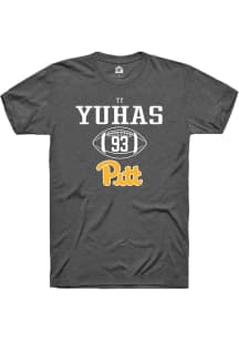 Ty Yuhas  Pitt Panthers Dark Grey Rally NIL Sport Icon Short Sleeve T Shirt