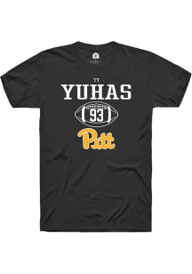 Ty Yuhas  Pitt Panthers Black Rally NIL Sport Icon Short Sleeve T Shirt
