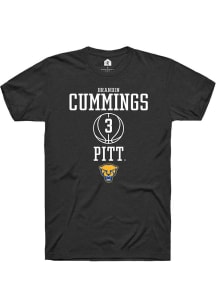 Brandin Cummings  Pitt Panthers Black Rally NIL Sport Icon Short Sleeve T Shirt