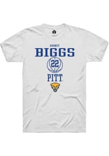 Audrey Biggs  Pitt Panthers White Rally NIL Sport Icon Short Sleeve T Shirt