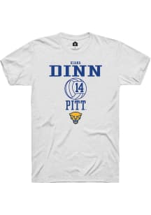 Kiana Dinn  Pitt Panthers White Rally NIL Sport Icon Short Sleeve T Shirt