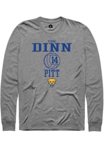 Kiana Dinn  Pitt Panthers Graphite Rally NIL Sport Icon Long Sleeve T Shirt