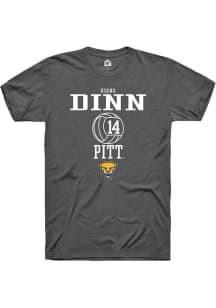 Kiana Dinn  Pitt Panthers Dark Grey Rally NIL Sport Icon Short Sleeve T Shirt