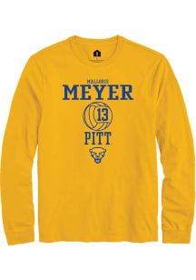 Mallorie Meyer  Pitt Panthers Gold Rally NIL Sport Icon Long Sleeve T Shirt