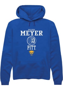 Mallorie Meyer  Rally Pitt Panthers Mens Blue NIL Sport Icon Long Sleeve Hoodie