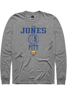 Ryla Jones  Pitt Panthers Graphite Rally NIL Sport Icon Long Sleeve T Shirt