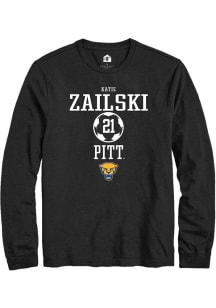 Katie Zailski  Pitt Panthers Black Rally NIL Sport Icon Long Sleeve T Shirt