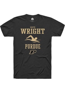 Daryn Wright  Purdue Boilermakers Black Rally NIL Sport Icon Short Sleeve T Shirt