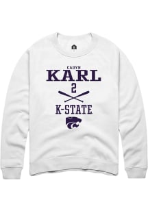 Cadyn Karl  K-State Wildcats Ash Rally NIL Sport Icon Short Sleeve T Shirt
