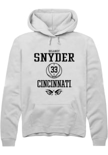 Delaney Snyder  Rally Cincinnati Bearcats Mens White NIL Sport Icon Long Sleeve Hoodie