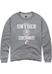 Delaney Snyder  Rally Cincinnati Bearcats Mens Graphite NIL Sport Icon Long Sleeve Crew Sweatshirt