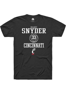 Delaney Snyder  Cincinnati Bearcats Black Rally NIL Sport Icon Short Sleeve T Shirt