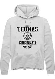 Destiny Thomas  Rally Cincinnati Bearcats Mens White NIL Sport Icon Long Sleeve Hoodie
