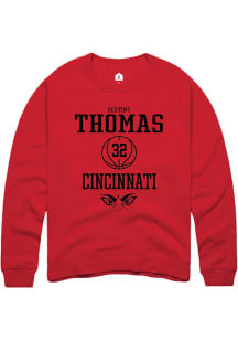 Destiny Thomas  Rally Cincinnati Bearcats Mens Red NIL Sport Icon Long Sleeve Crew Sweatshirt