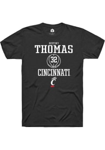 Destiny Thomas  Cincinnati Bearcats Black Rally NIL Sport Icon Short Sleeve T Shirt