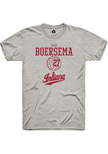 Ella Boersema  Indiana Hoosiers Ash Rally NIL Sport Icon Short Sleeve T Shirt