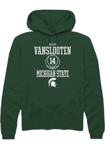 Grace VanSlooten  Rally Michigan State Spartans Mens Green NIL Sport Icon Long Sleeve Hoodie