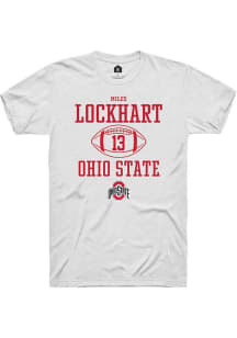 Miles Lockhart  Ohio State Buckeyes White Rally NIL Sport Icon Short Sleeve T Shirt