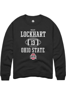 Miles Lockhart  Rally Ohio State Buckeyes Mens Black NIL Sport Icon Long Sleeve Crew Sweatshirt
