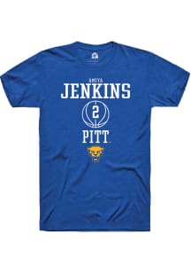 Amiya Jenkins  Pitt Panthers Blue Rally NIL Sport Icon Short Sleeve T Shirt