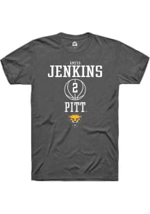 Amiya Jenkins  Pitt Panthers Dark Grey Rally NIL Sport Icon Short Sleeve T Shirt