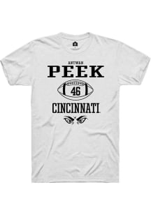 Antwan Peek  Cincinnati Bearcats White Rally NIL Sport Icon Short Sleeve T Shirt