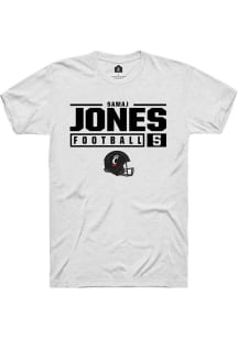 Samaj Jones  Cincinnati Bearcats White Rally NIL Stacked Box Short Sleeve T Shirt