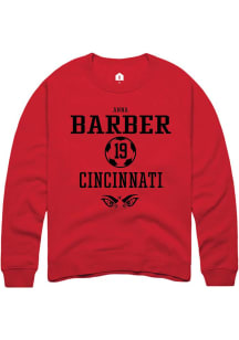 Anna Barber  Rally Cincinnati Bearcats Mens Red NIL Sport Icon Long Sleeve Crew Sweatshirt